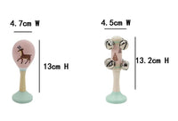סט כלי נגינה מעץ: מרקס וידית פעמונים דגם צבי - Linda Toys - דוארט | DoArt
