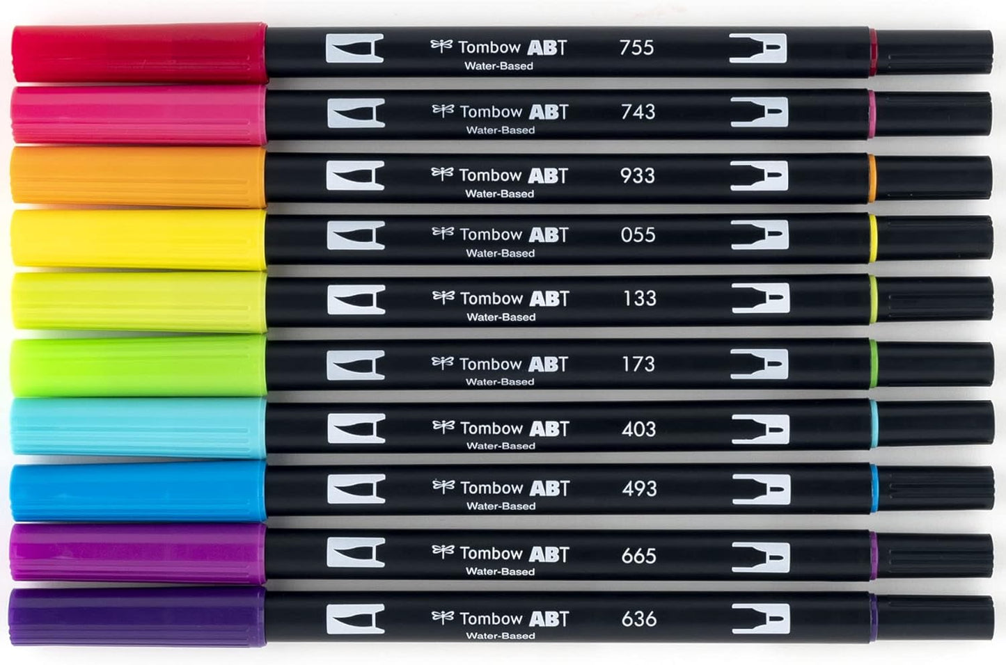 סט 10 טושי מכחול טומבו - TOMBOW ABT BRIGHT 56185