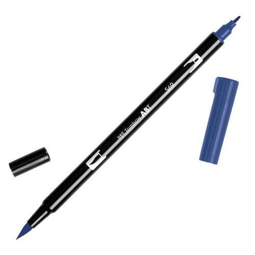 טומבו ABT טוש מכחול דו צדדי - TOMBOW JET BLUE 569