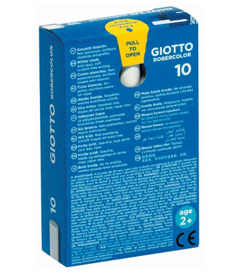 גירים לבנים 12 יח'' GIOTTO