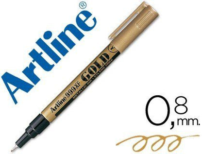 טוש מטאלי זהב 0.8 מ"מ - ARTLINE 999XF