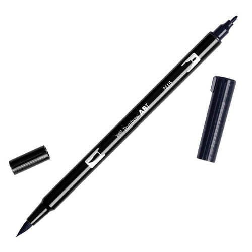 טומבו ABT טוש מכחול דו צדדי - TOMBOW BLACK N15