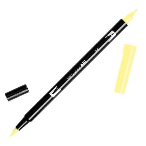 טומבו ABT טוש מכחול דו צדדי - TOMBOW BABY YELLOW 090