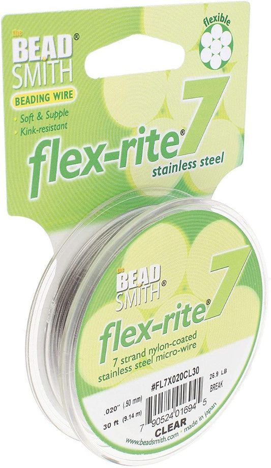 חוט מתכת מצופה 0.35 ממ FLEX-RITE 7 כסוף