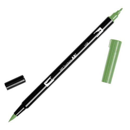 טומבו ABT טוש מכחול דו צדדי - TOMBOW DARK OLIVE 158