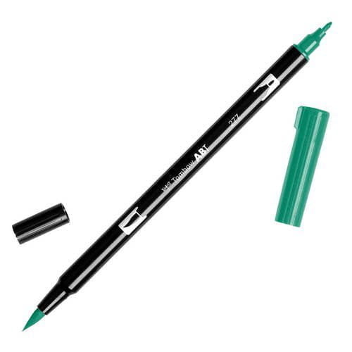 טומבו ABT טוש מכחול דו צדדי - TOMBOW DARK GREEN 277