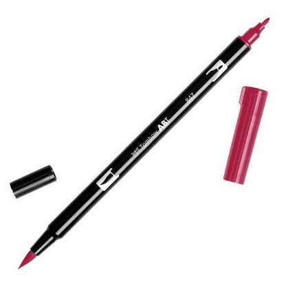 טומבו ABT טוש מכחול דו צדדי - TOMBOW CRIMSON 847