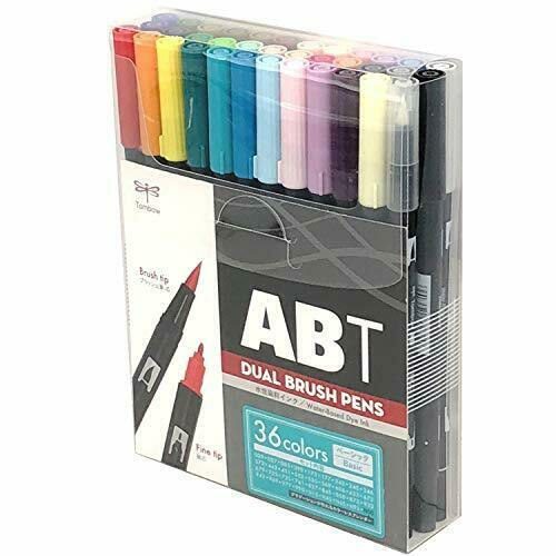 סט 36 טושי מכחול טומבו - 10800 TOMBOW ABT DUAL