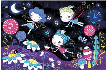 פאזל זוהר בחושך 100 חלקים - פיות MUDPUPPY - דוארט | DoArt