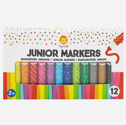 12 טושים ג'וניור Tiger Tribe - דוארט | DoArt