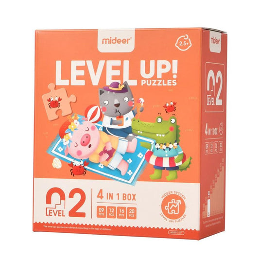 מארז פאזלים: LEVEL UP 2 עונות השנה MIDEER - דוארט | DoArt