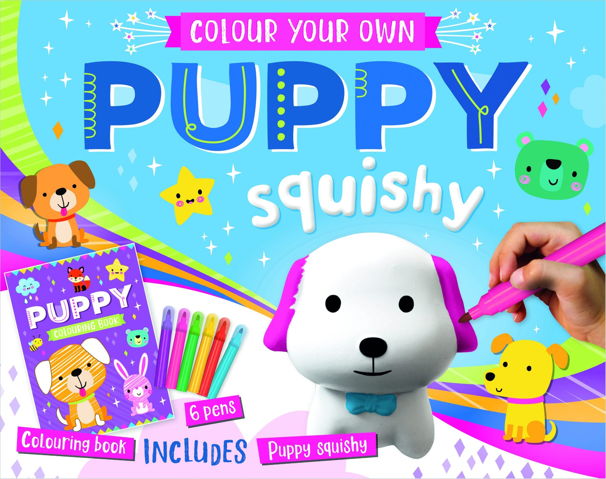 ערכה לצביעת סקווישי כלבלב - Make Believe Ideas - דוארט | DoArt