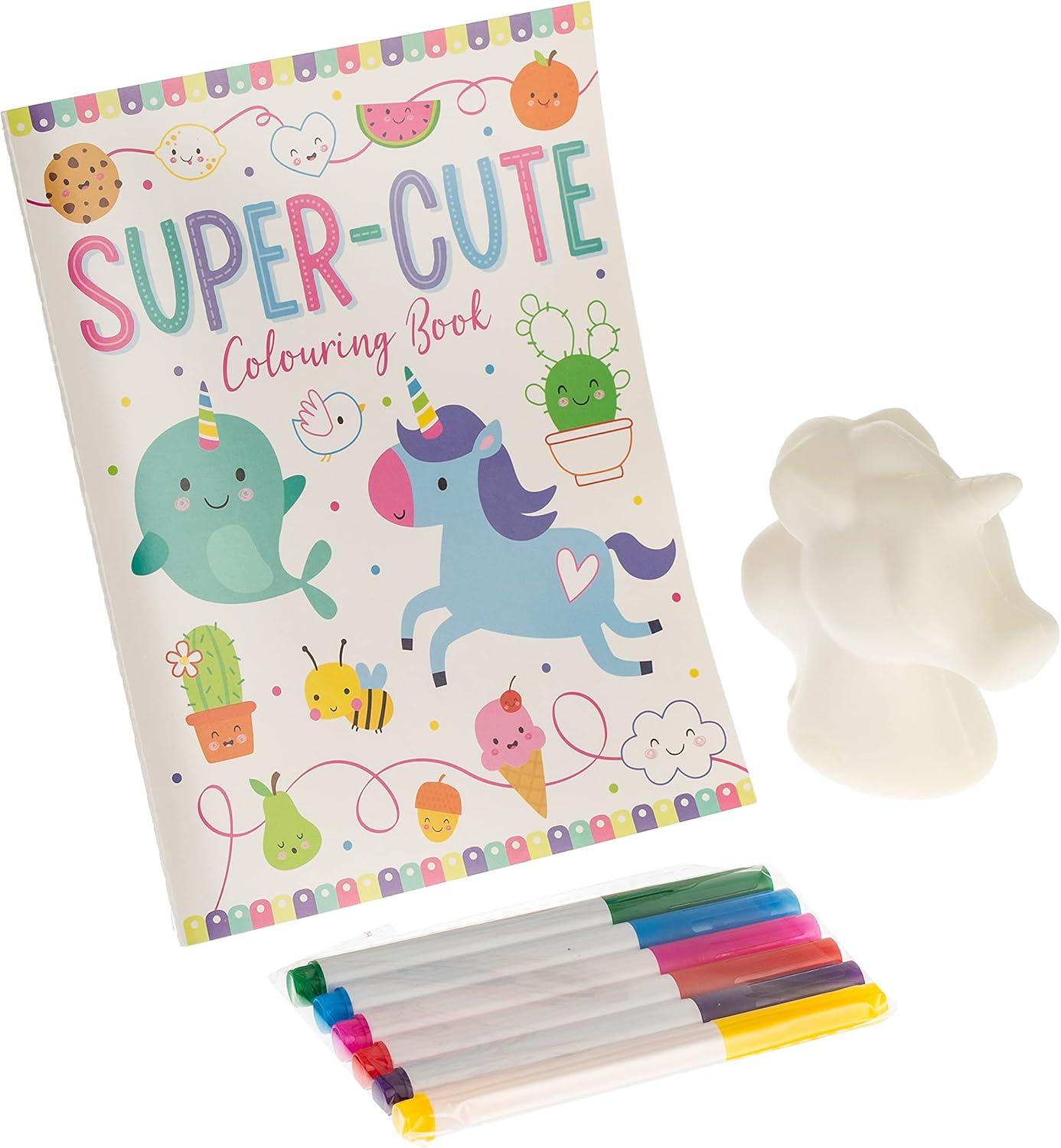 ערכה לצביעת סקווישי חד קרן - Make Believe Ideas - דוארט | DoArt