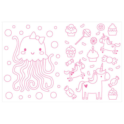 ערכה לצביעת סקווישי חד קרן - Make Believe Ideas - דוארט | DoArt