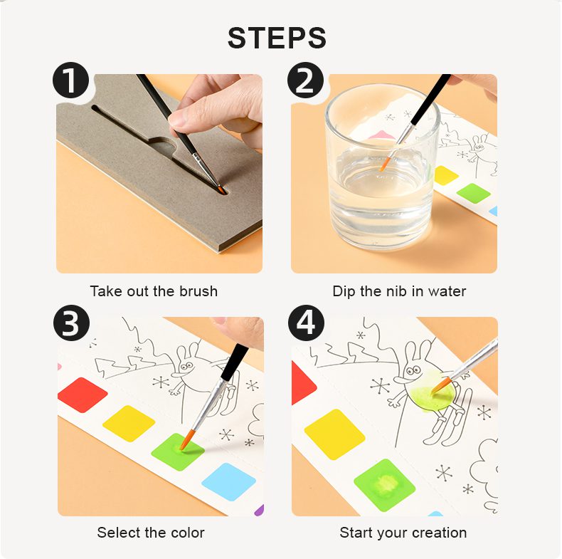 חוברת כרטיסיות צבעי מים - מסביב לעולם MIDEER - דוארט | DoArt