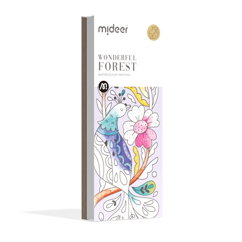 חוברת כרטיסיות צבעי מים - יער קסום MIDEER - דוארט | DoArt