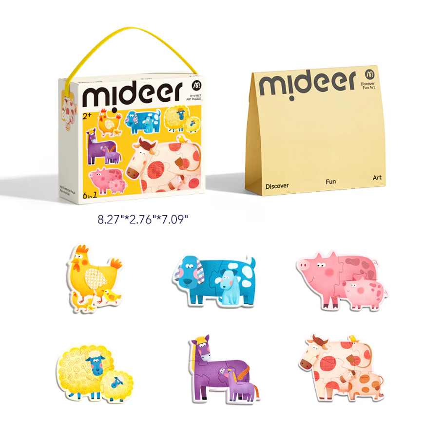 פאזל ראשון - חיות חווה MIDEER - דוארט | DoArt