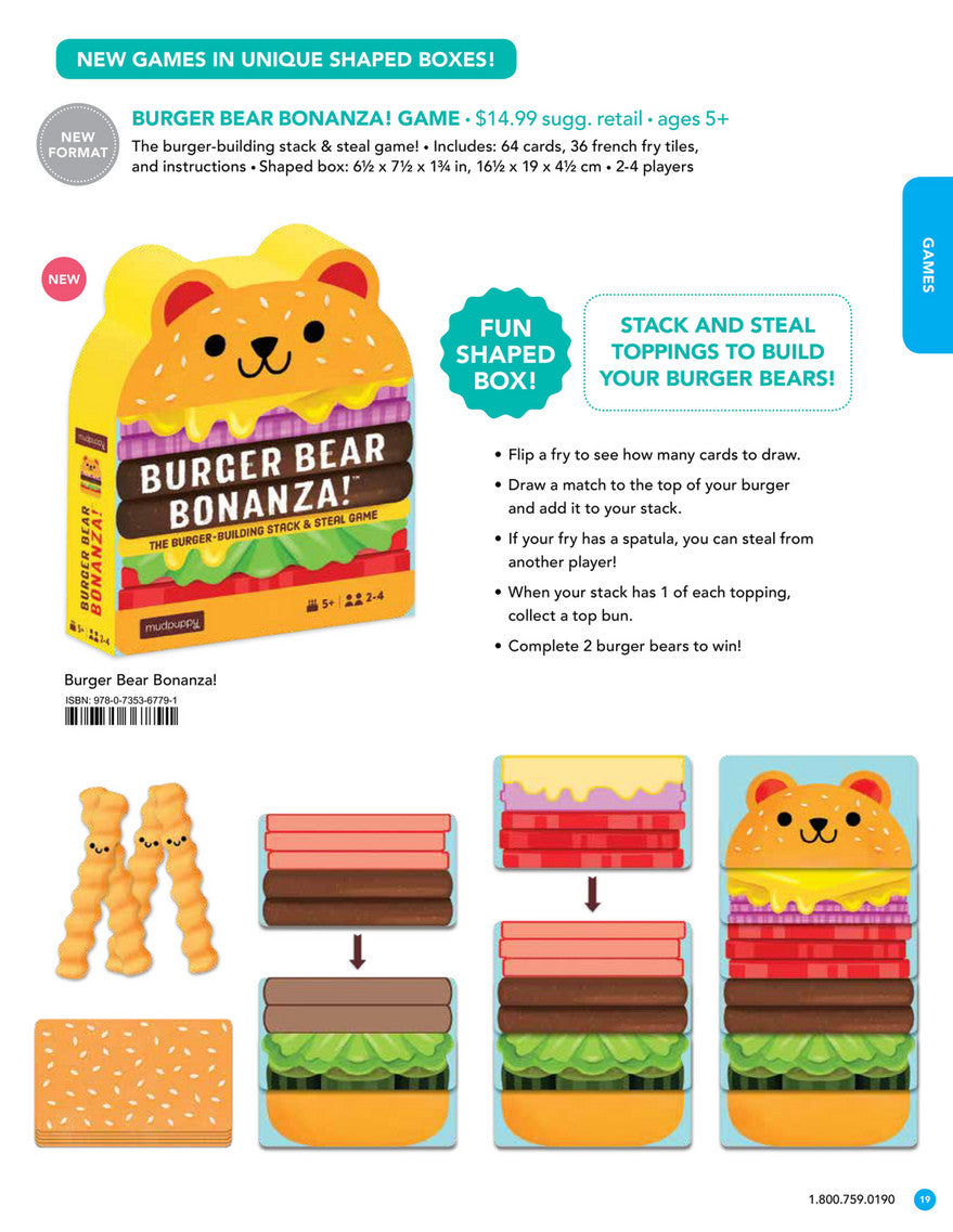 משחק המבורגר בוננזה Mudpuppy - דוארט | DoArt