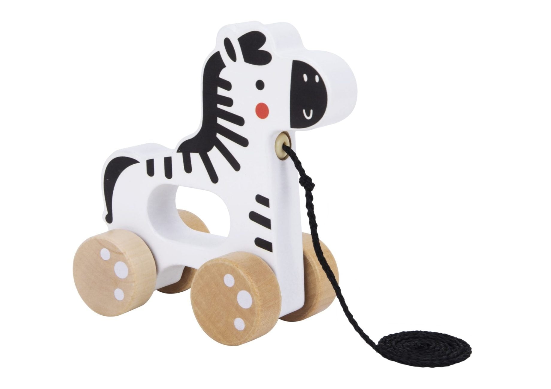 צעצוע משיכה מעץ Pull Along - זברה Tooky Toy - דוארט | DoArt