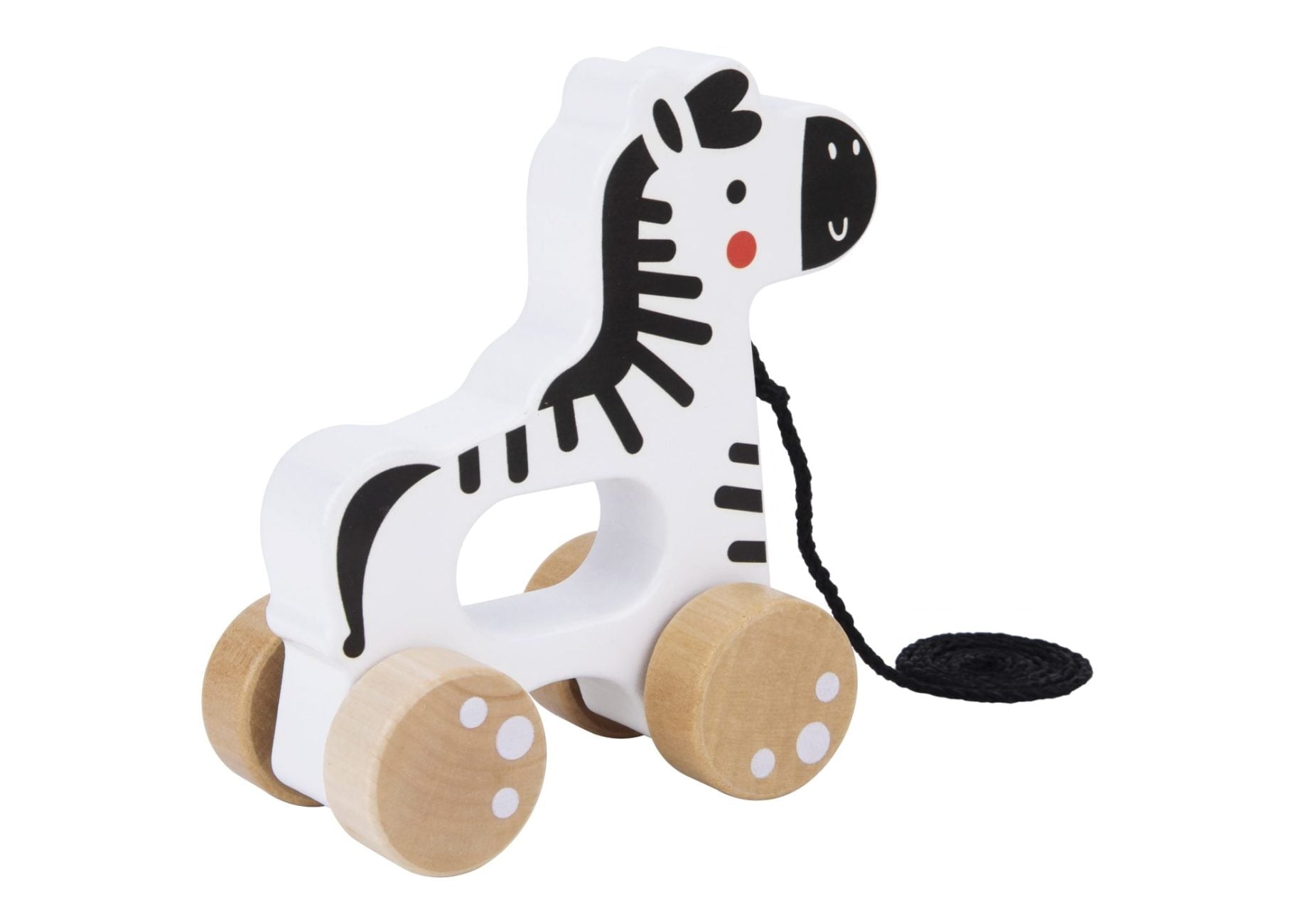 צעצוע משיכה מעץ Pull Along - זברה Tooky Toy - דוארט | DoArt