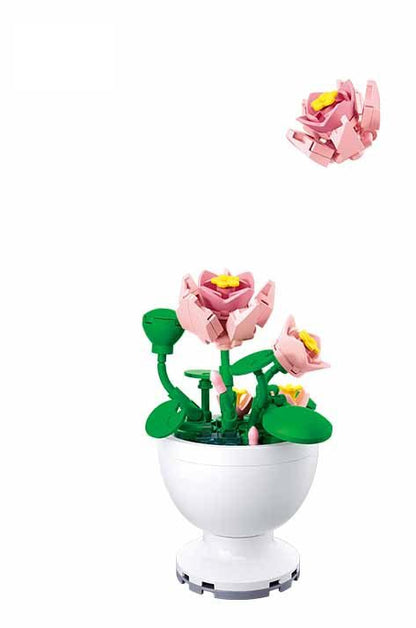 אבני בנייה - עציצון לוטוס Sluban - דוארט | DoArt