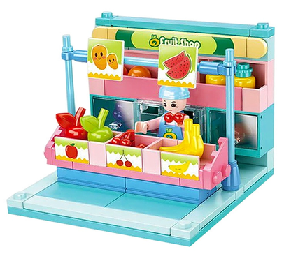 אבני בנייה סידרת מיני - דוכן פירות וירקות Sluban - דוארט | DoArt