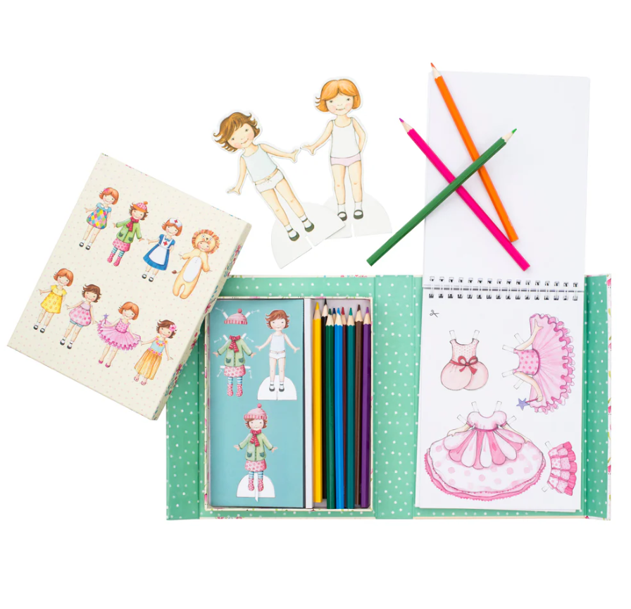 סט צביעה - הלבשת בובות וינטאג' Tiger Tribe - דוארט | DoArt