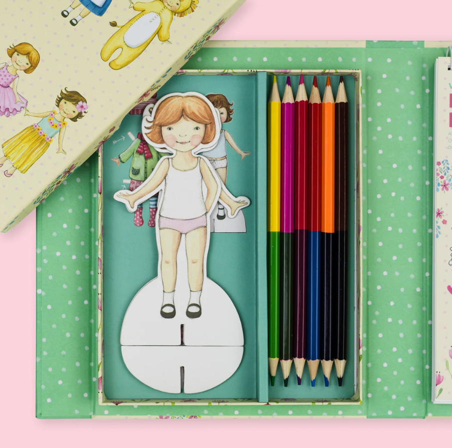 סט צביעה - הלבשת בובות וינטאג' Tiger Tribe - דוארט | DoArt