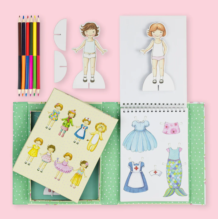 סט צביעה - הלבשת בובות וינטאג' Tiger Tribe - דוארט | DoArt