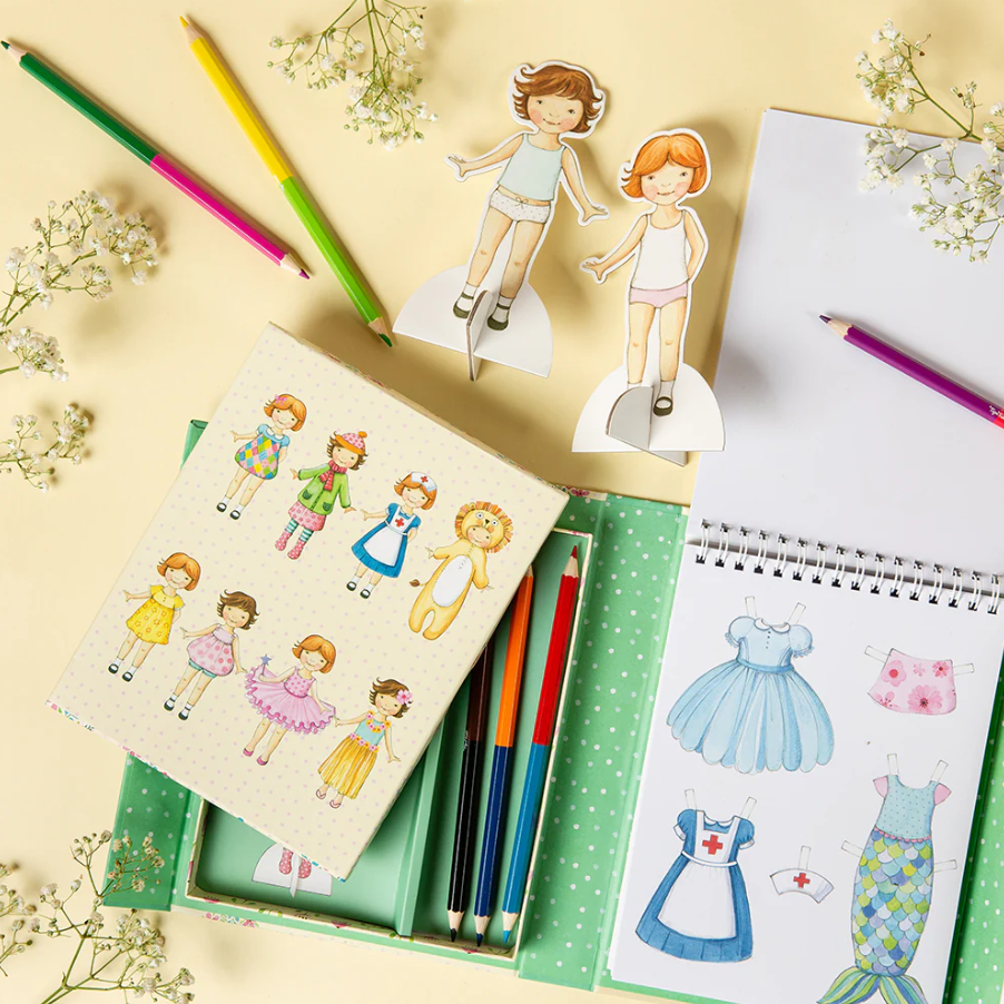 סט צביעה - הלבשת בובות וינטאג' Tiger Tribe - דוארט | DoArt