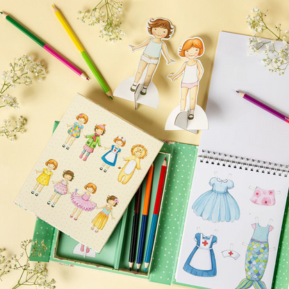 סט צביעה - הלבשת בובות וינטאג' Tiger Tribe - דוארט | DoArt