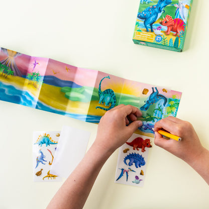 ערכת מיני מדבקות גירוד - דינוזאורים Tiger Tribe - דוארט | DoArt