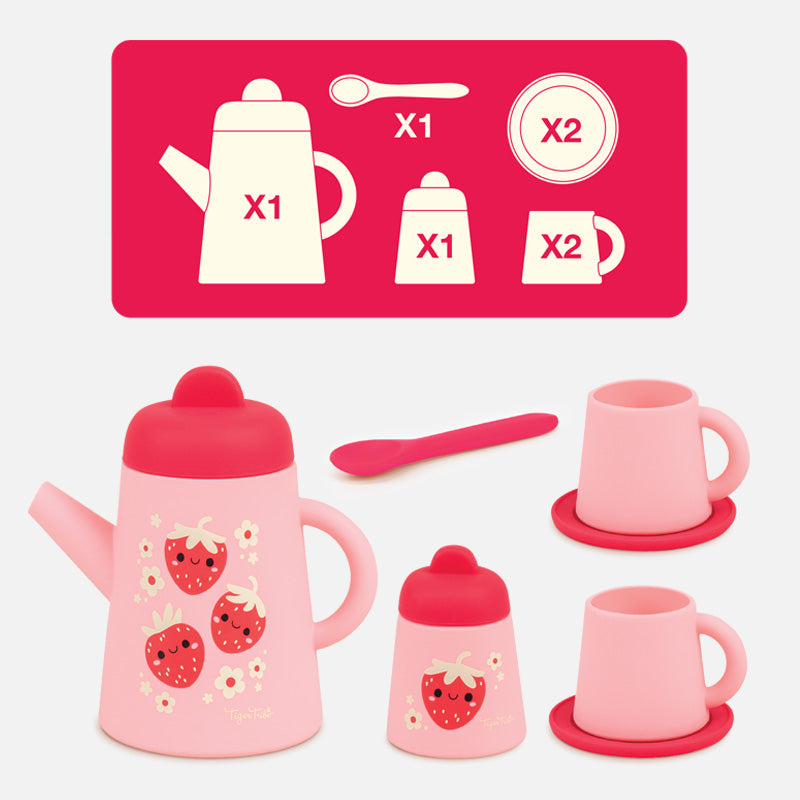 סט תה מסיליקון - שדה תותים Tiger Tribe - דוארט | DoArt