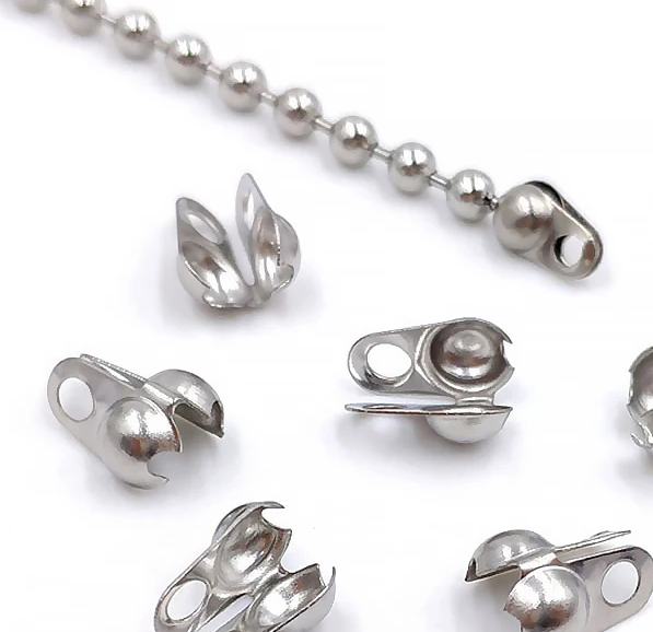 סופית צדפה לשרשרת דיסקית 1 מ"מ ציפוי ניקל - דוארט | DoArt