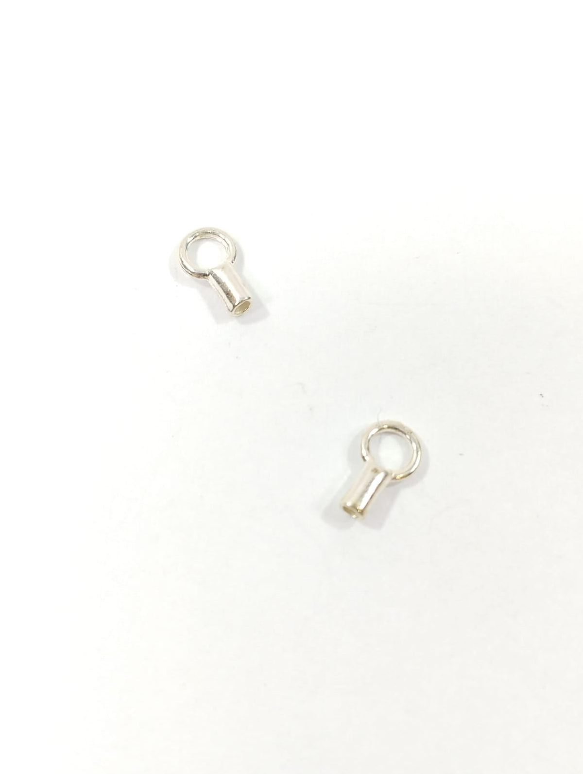 10 סופיות צינור מעיכה 1מ"מ Silver 925 - דוארט | DoArt