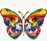 ניירות קווילינג - 12 צבעים 180 רצועות 5X360 ממ - דוארט | DoArt
