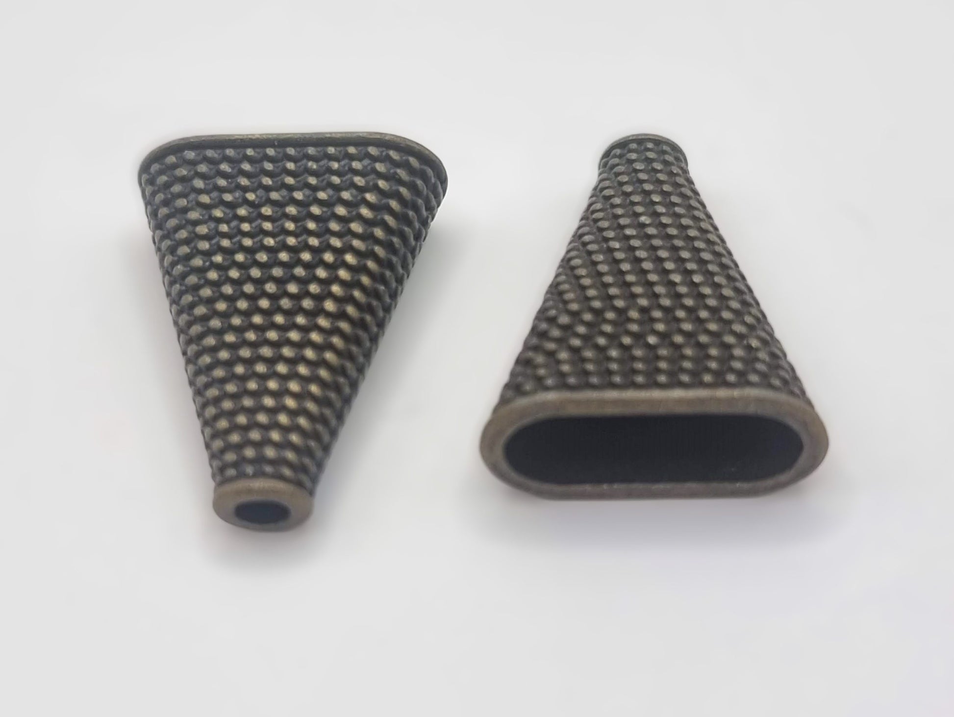 סופית קונוס שטוח יצוקה להדבקה 14 מ"מ פליז עתיק - דוארט | DoArt