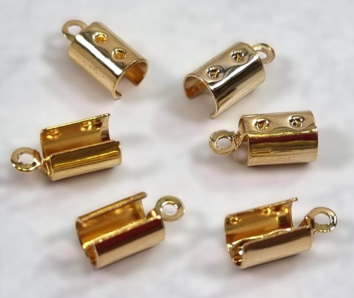 סופית עגולה פתוחה 2.5 מ"מ ציפוי Gold Plated - דוארט | DoArt