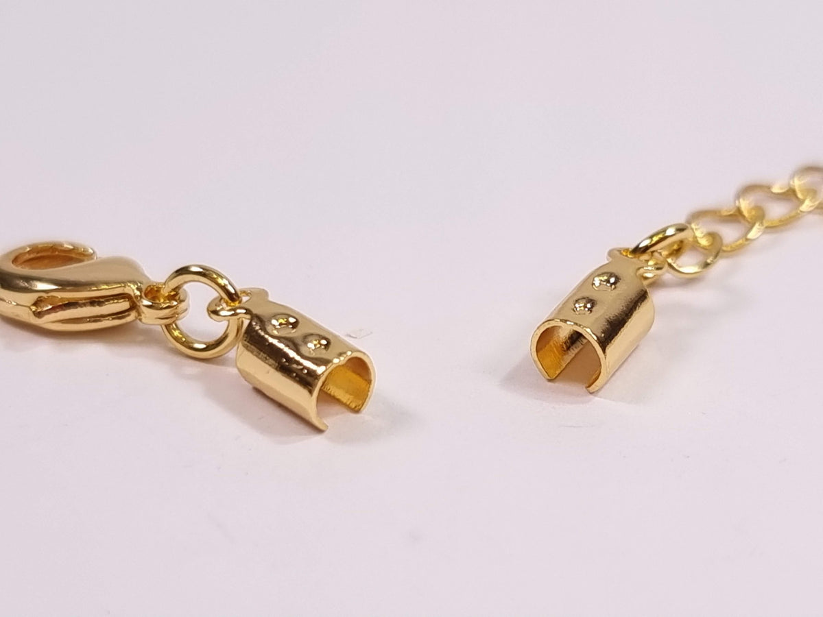 סט סגירה לתכשיט סופית עגולה 2.5 מ"מ ציפוי Gold Plated - דוארט | DoArt