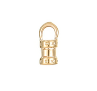סופית מעיכה צינור פסים 2 מ"מ ציפוי Gold Plated - דוארט | DoArt