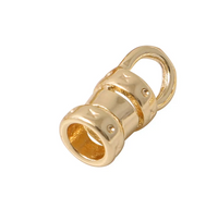 סופית מעיכה צינור פסים 2 מ"מ ציפוי Gold Plated - דוארט | DoArt
