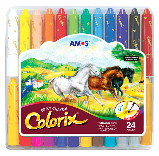 צבעי קולוריקס סט 24 צבעים - AMOS - דוארט | DoArt