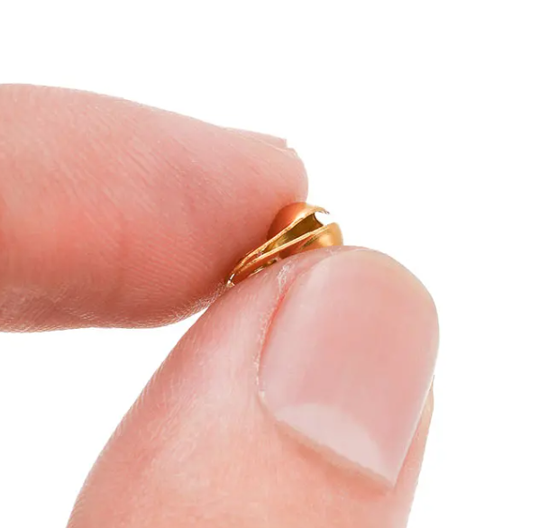 סופית צדפה לשרשרת דיסקית 3 מ"מ ציפוי זהב - דוארט | DoArt