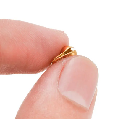 סופית צדפה לשרשרת דיסקית 3 מ"מ ציפוי זהב - דוארט | DoArt