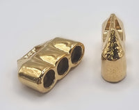 סופית יצוקה להדבקת 3 שרוכים ציפוי Gold Plated - דוארט | DoArt