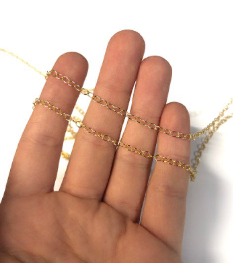שרשרת הארכה לולאות אובליות 3 מ"מ GOLDFILD - דוארט | DoArt