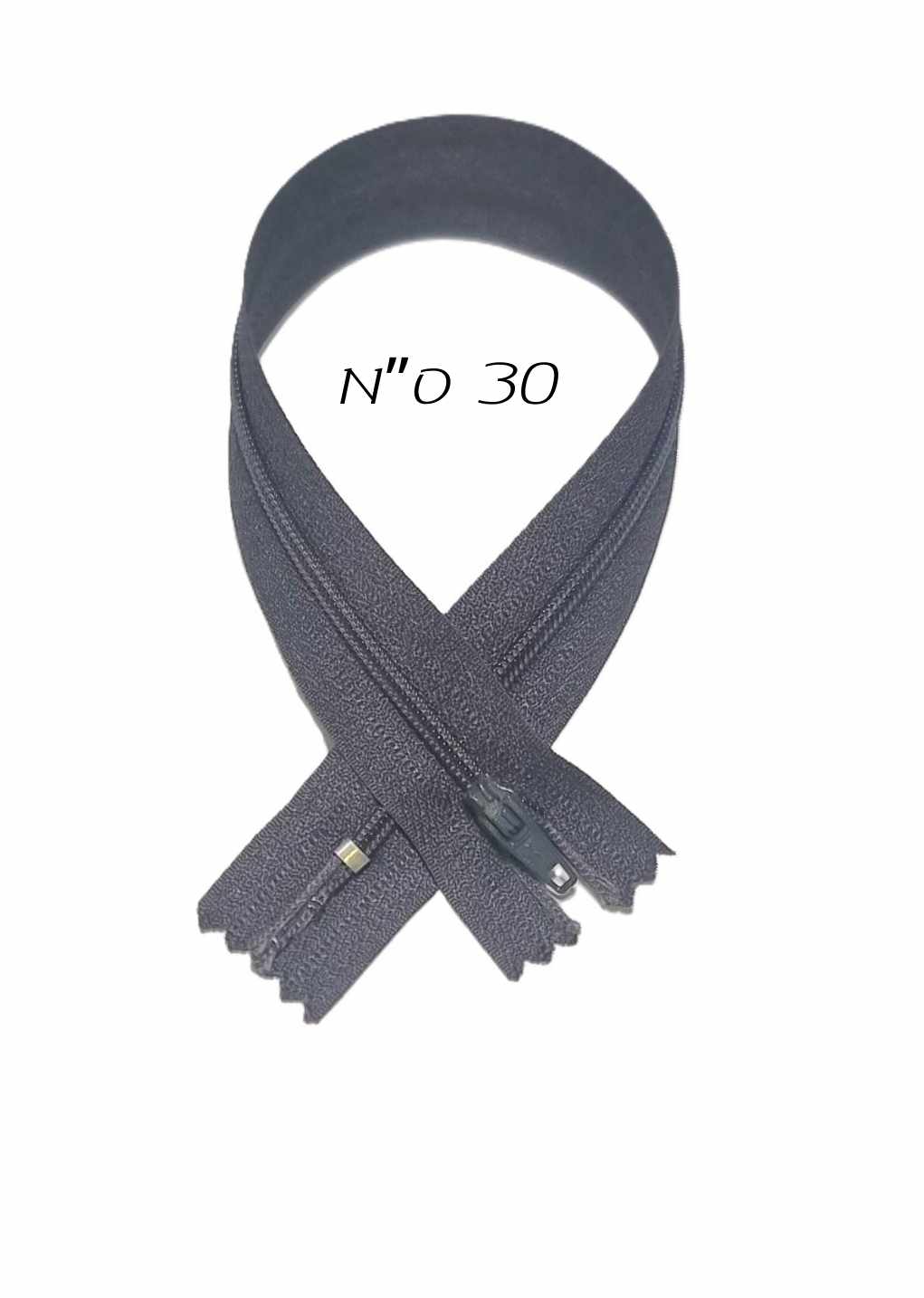 רוכסן רגיל אפור כהה - 30 ס"מ - דוארט | DoArt