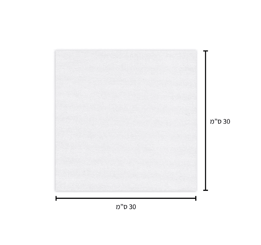 קנבס לציור 30X30 ס"מ מתוח על מסגרת עץ - דוארט | DoArt