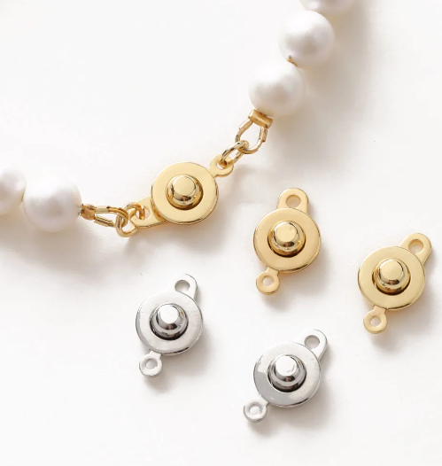 סט סוגרי תיק-תק לשרשרת ציפוי זהב - 4 יח'' - דוארט | DoArt