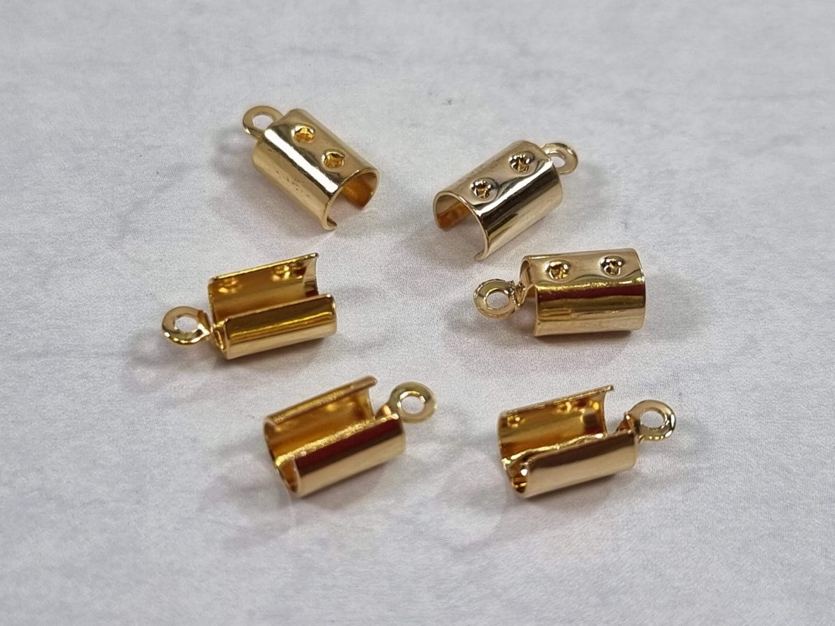סופית עגולה פתוחה 4 מ"מ ציפוי Gold Plated - דוארט | DoArt